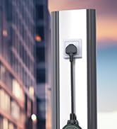 a close up of a building with a street light