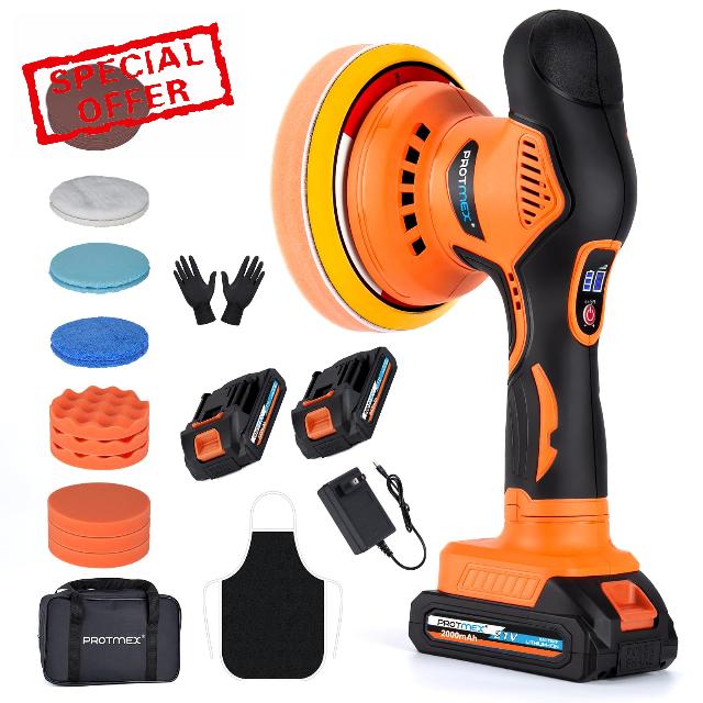 Protmex Cordless Car Buffer Polisher