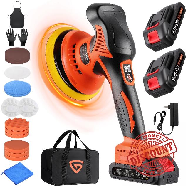 GEARLASSO Cordless Car Buffer Polisher