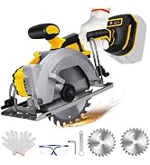 Cordless Circular Saw for Dewalt 20V Max Battery, 5