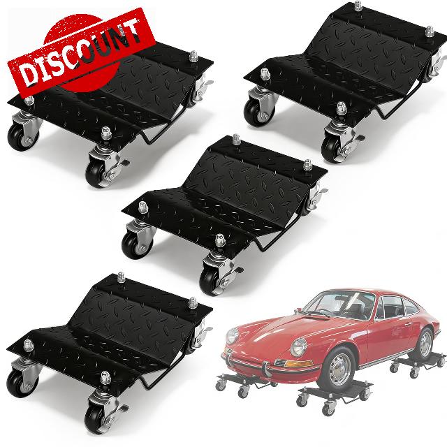 4Pcs Tire Wheel Dollies