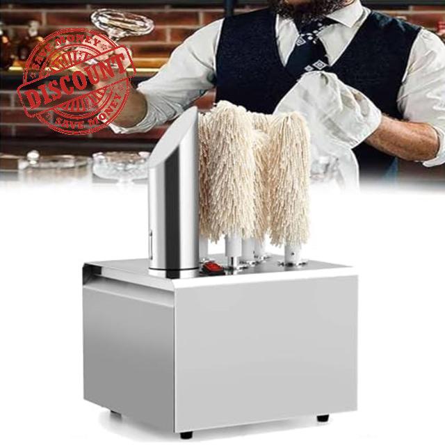 Electric Wine Glass Polishing Machine Electric Automatic Dryer Commercial Wine Glass Polisher Machine 330/660 Cups/H