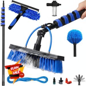 Carbon Fibre Telescopic Water Fed Pole 30ft Washing Kit: Cleaning Brush