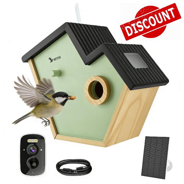Smart Bird House with AI Identify Camera