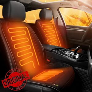 Seat Cushion Comfortable Seat Cover with Full Back Support Universal for Front Seat in Winter Colour Black