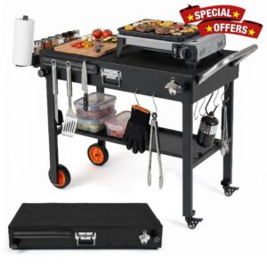 COSTWAY Portable Grill Table