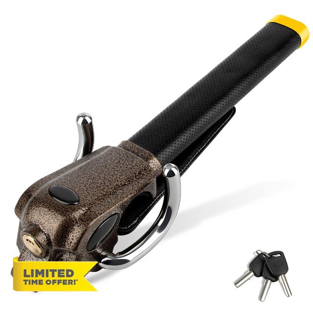 Steering Wheel Lock Universal Anti-Theft Device Heavy Duty Security Car Lock for Vehicle Auto Truck SUV Va