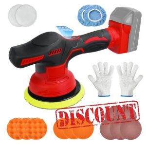 Cordless Car Buffer Polisher for Milwaukee 18V Battery，5000 RPM