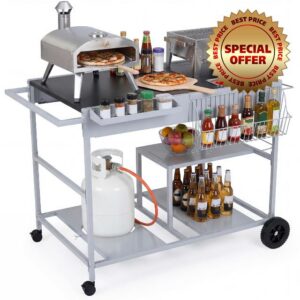 COSTWAY Pizza Oven Cart
