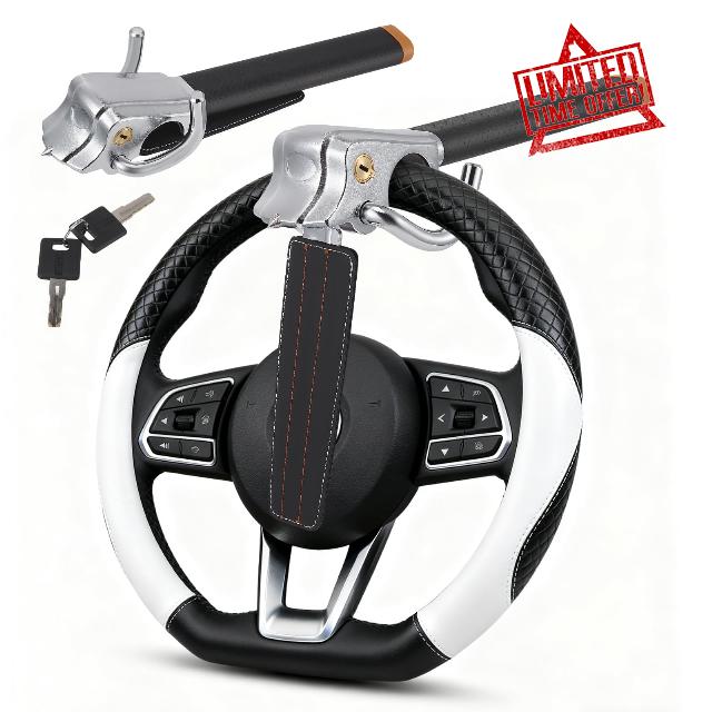 Car Steering Wheel Lock with Double Hook