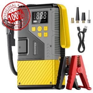 Portable Car Jump Starter with Air Compressor for Emergencies