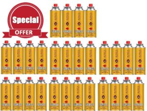 KINZA COLLECTION 28 Butane Gas Cans for Portable Camping | Cooker