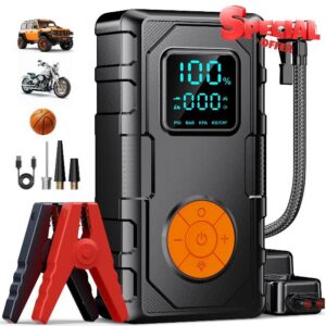 Jump Starter Power Pack with Air Compressor