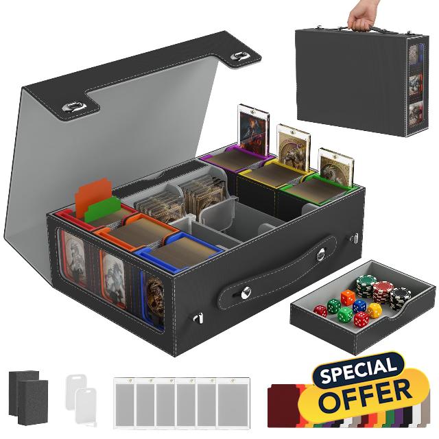 9in1 MTG Deck Box 6-Deck With Handle