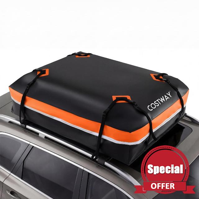 COSTWAY 15/21 Cubic Feet Car Roof Bag