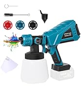 Cordless Paint Sprayer Compatible with Dewalt 18V 20V Max Battery, Electric Paint Spray Gun with ...