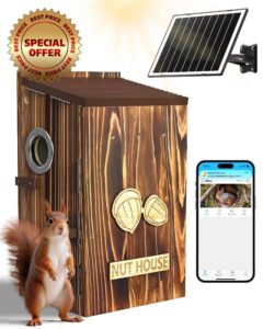Squirrel Box with Camera Solar Powered