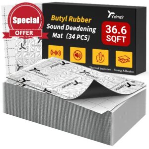 80 mil Car Sound Deadening self Adhesive Mat– 34 Sheets