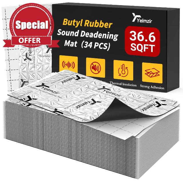80 mil Car Sound Deadening self Adhesive Mat– 34 Sheets