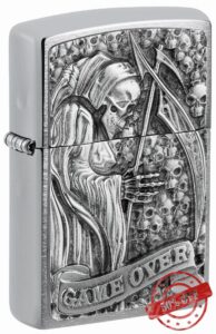 Zippo Windproof Lighter - Reaper Game Over 3D
