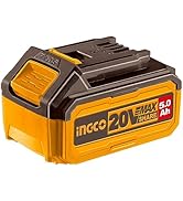INGCO 20V 4.0Ah Lithium-Ion Battery Pack, ONLY Compatible with INGCO 20V Power Tools, Charger Not...