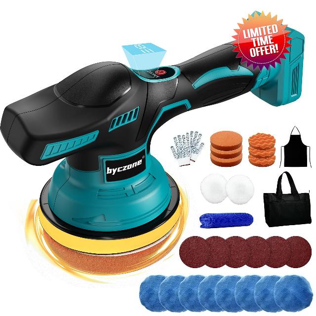 byczone Cordless Car Buffer Polisher for Makita 18V Battery