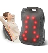 COMFIER Back Massager with Heat, Massage Chair with 10 Vibration Motors, Seat Warmer for Lower Ba...