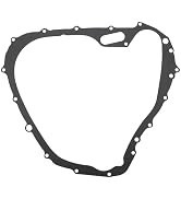 Technical diagram showing various circular gasket or seal designs with different notches and mounting holes in black outline form.
