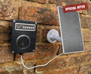 QTIME Swift Caller Solar Powered. Attracts Birds to Your Swift Nestbox. Automated Electronic Caller for Swift Box.