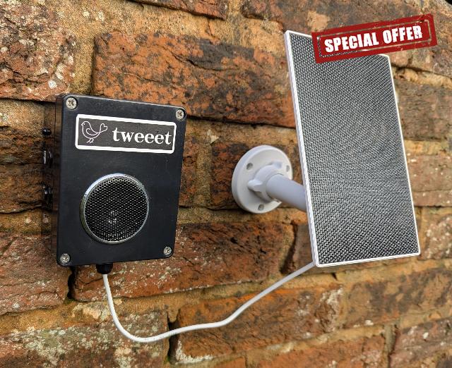 QTIME Swift Caller Solar Powered. Attracts Birds to Your Swift Nestbox. Automated Electronic Caller for Swift Box.