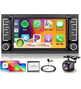 4G+64G Android 13 Car Stereo for VW Golf 5 Polo Skoda with Wireless Carplay Android Auto DSP GPS ...