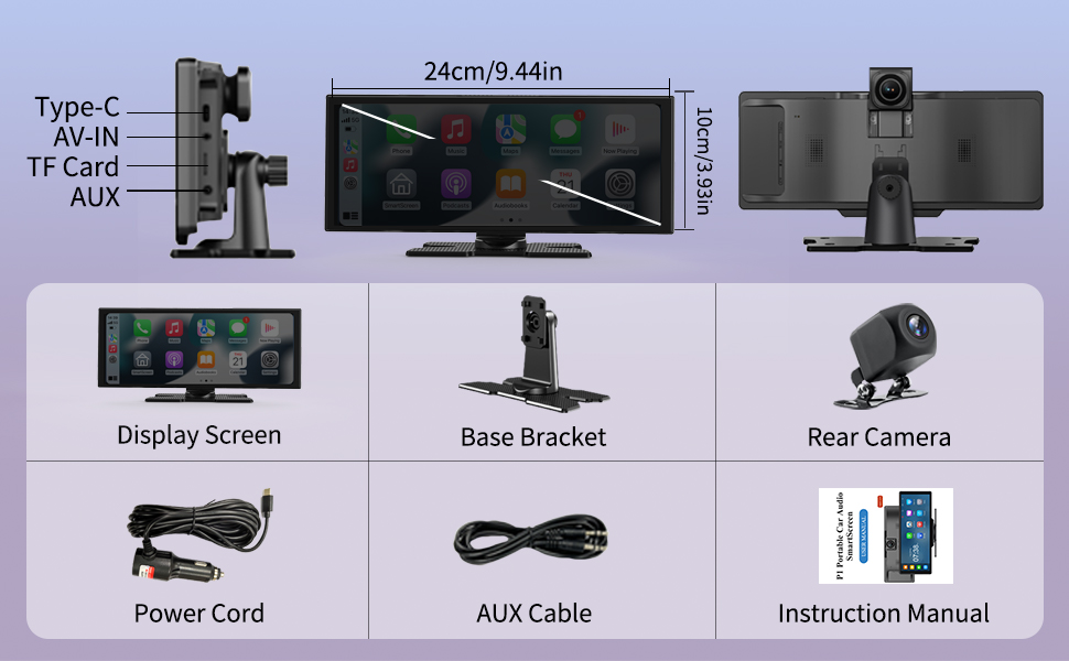 Text reads '1080P Rear Camera Working'. Technical diagram or demonstration images showing camera installation or setup details.