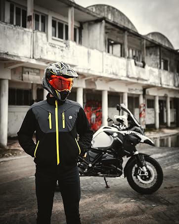 IRON JIA'S Motorcycle Jacket for Men IRON JIA - Imitation Leather/Faux Leather with Protection