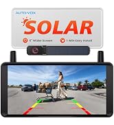 AUTO-VOX 2 Solar Wireless Reversing Camera Kit: 6'' HD Monitor with Dual Antenna Strong Signal, S...