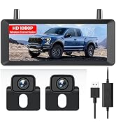 AUTO-VOX Wireless Reversing Camera Kit for Car, 1080P Rear View Camera with 4.5" Monitor, IP69K W...