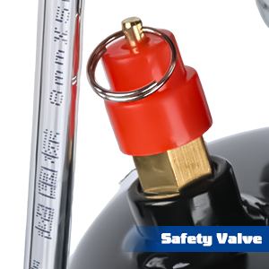 Text reads 'Safety Voice'. Close-up of an orange safety whistle attached to a key ring or carabiner.