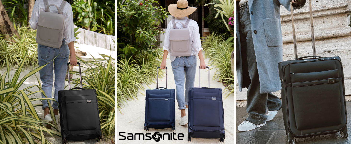 Airea, Samsonite, luggage, hand luggage, cabin luggage, tsa, spinner, upright, toppocket, sidepocket