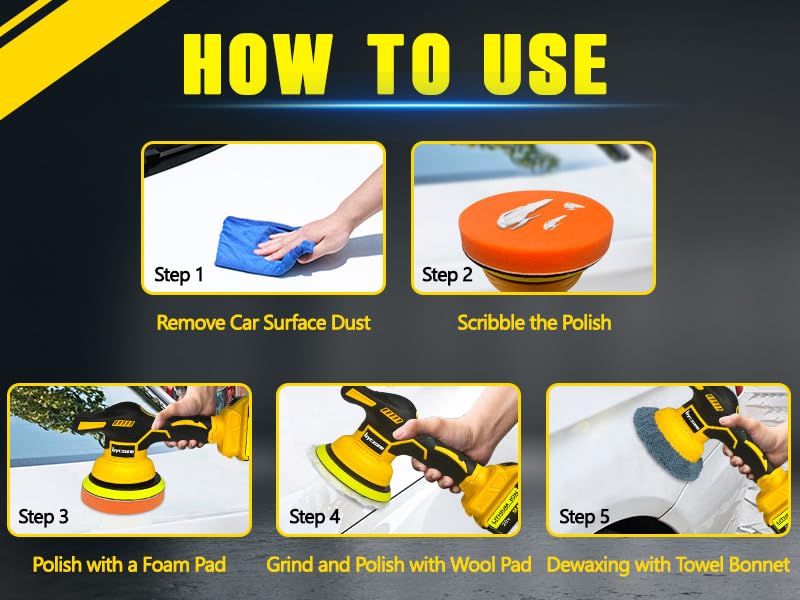 car buffer polisher cordless