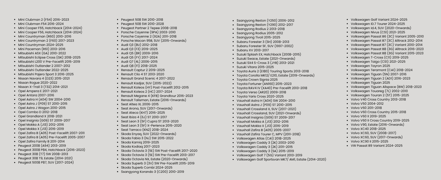Dense columns of small printed text on white background, appearing to be product information, ingredients list, or detailed specifications in multiple languages.