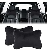 Black car window sun shades displayed in two sizes: larger rectangular sunshade and smaller oval sunshade. Designed to block UV rays and reduce interior heat in vehicles.
