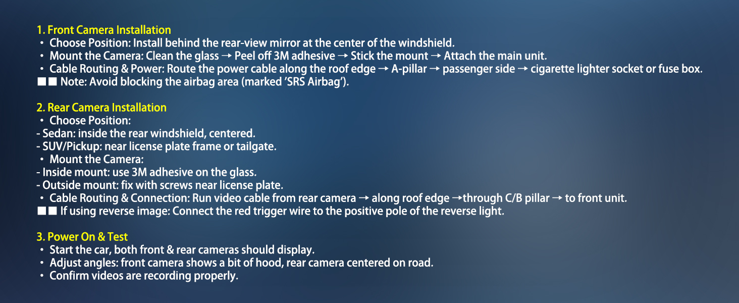 Technical documentation or instruction manual page with detailed text and specifications, appears to be product guidelines or installation instructions.