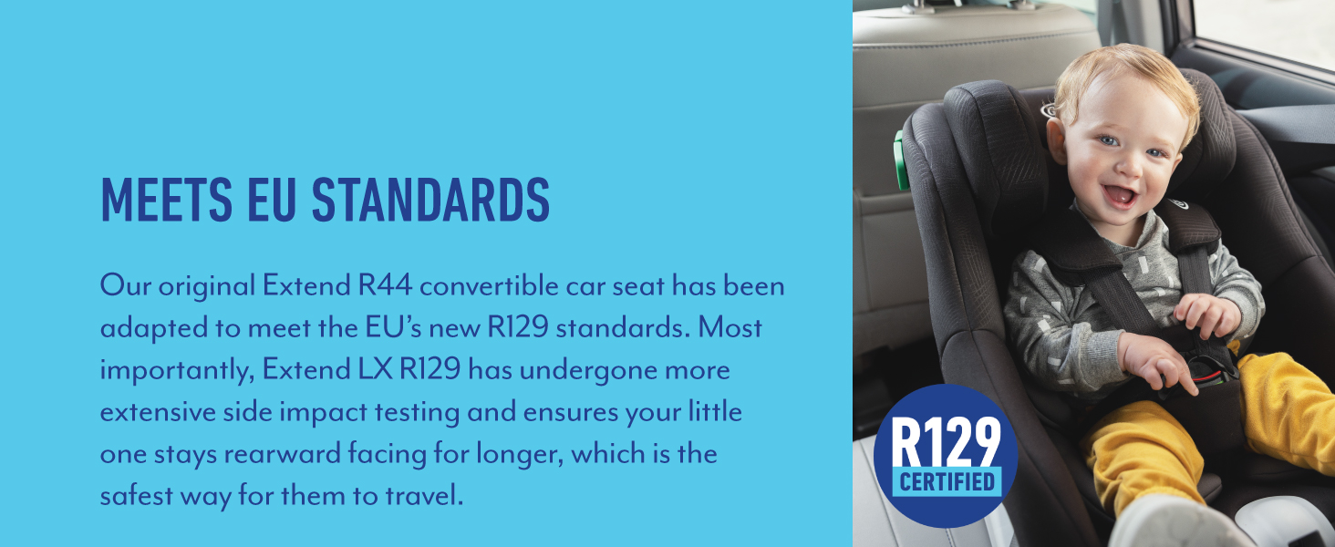 EXTEND LX R129 HARNESS BOOSTER CAR SEAT
