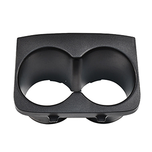 Black plastic adjustable face shield mount or headgear component shown against white background.
