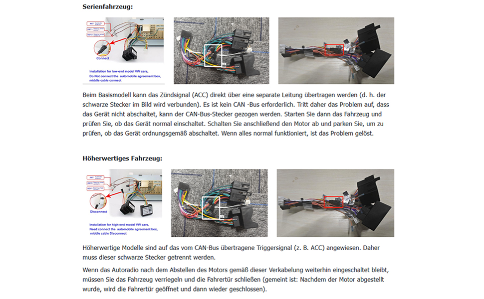 Series of technical diagrams or instructions showing three different views of what appears to be mechanical or equipment setup procedures.