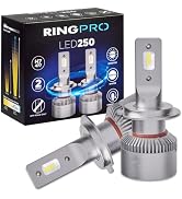 Ring Automotive H4 LED Headlight Bulbs, 250% Brighter, 6000K Whiter, UK Tested High Performance H...