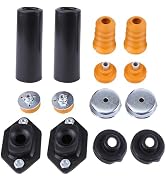 Multiple views of black plastic mounting hardware components with cable or cord attachments shown from different angles.
