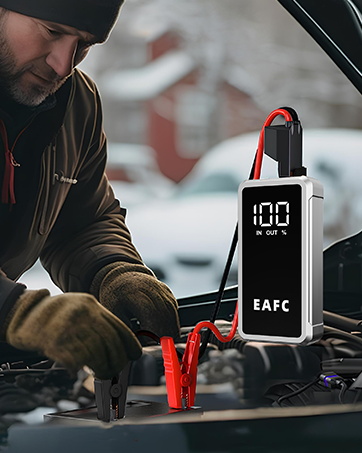 EAFC 4000A Car Jump Starter Power Pack with 150PSI Air Compressor, 12V Portable Car Battery Boost...
