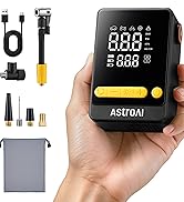 AstroAI Tyre Inflator 12V DC Portable Air Compressor, Car Accessories, Auto Tyre Pump 101PSI with...