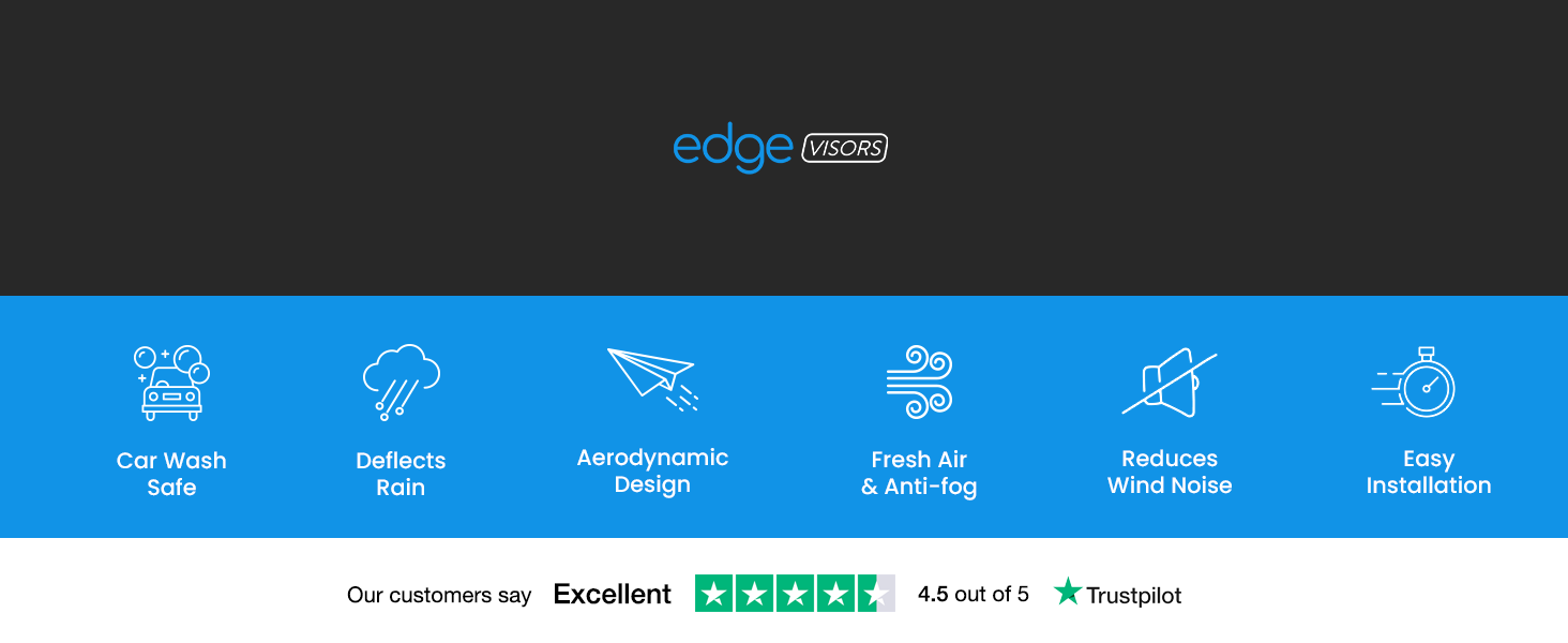 Edge Visors Wind Deflectors
