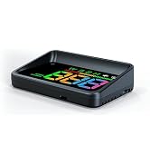 Digital display device with green LED numbers showing 7:23, housed in black rectangular casing.